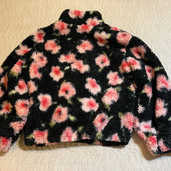 Floral Fleece women’s 3/4 zip pullover - Picture 4 of 7